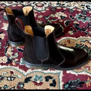 Dr Martens Patent Leather Flora Chelsea Boot